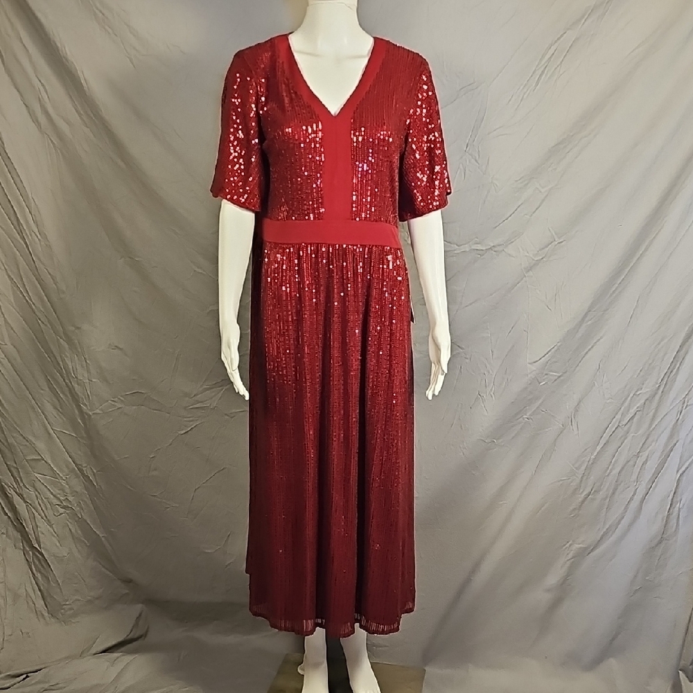 Grace Karin Red Sequin Dress